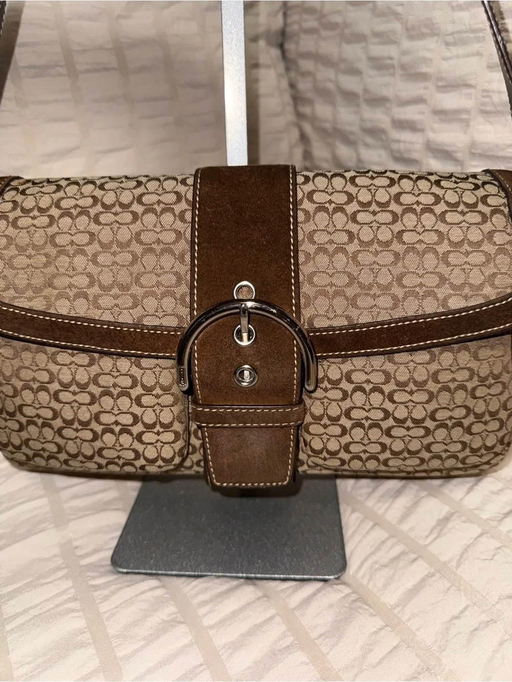 Vintage Coach Y2K Signature Double Pocket Soho